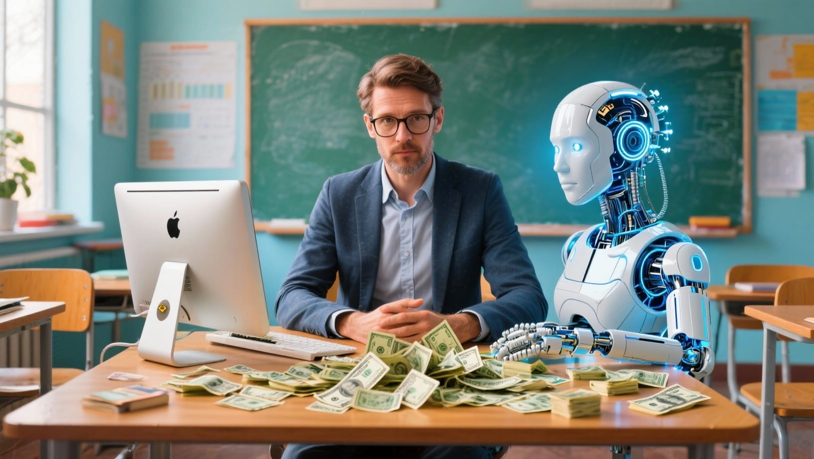 استثمر مهارتك التعليمية بذكاء رقمي وحقق دخلك الإضافي الذكاء الاصطناعي للمعلمين الطموحين نحو الحرية المالية