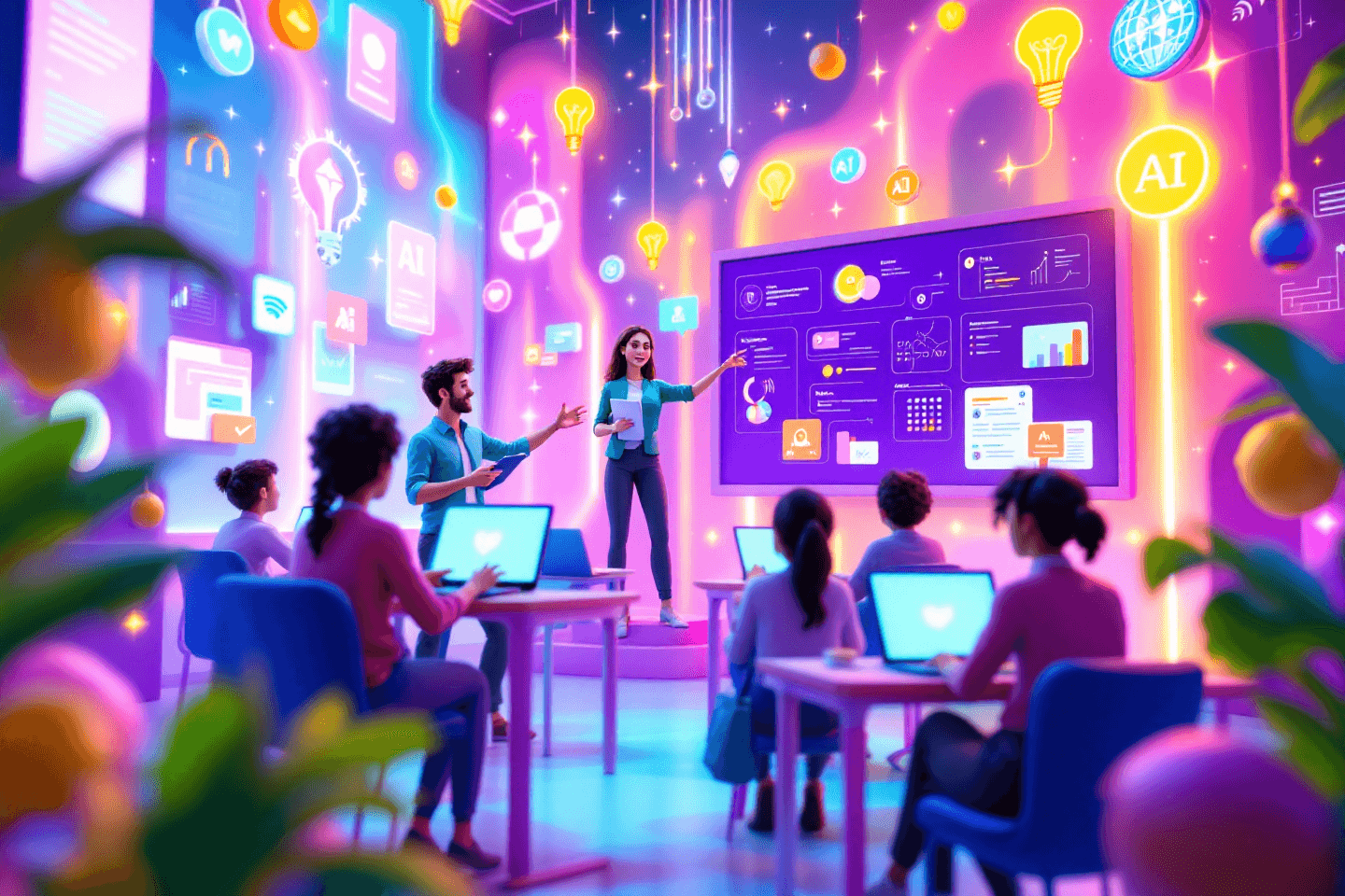 "تحويل الأفكار إلى عروض تعليمية جذابة في دقائق باستخدام Canva AI."