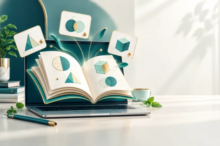رسم توضيحي لأدوات إعداد الدروس والأنشطة في استوديو الكفاءة